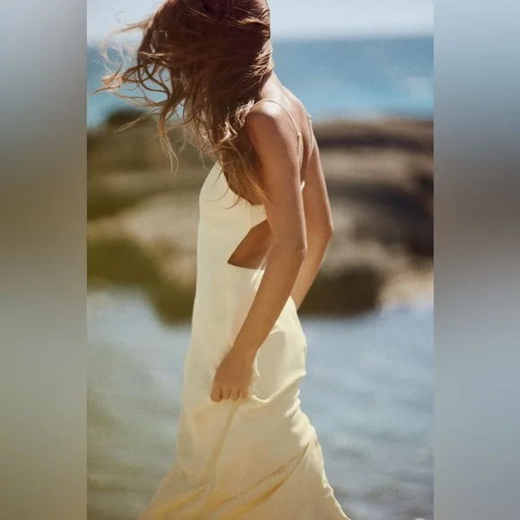 Zara Satin Slip Dress XS - Picture 6 of 11